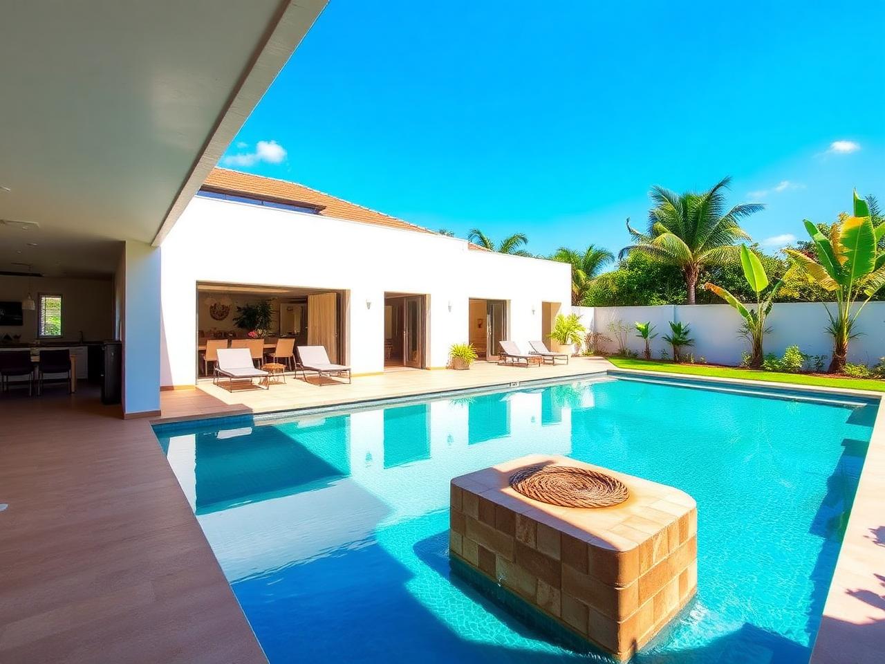 Casa com piscina em condomínio
